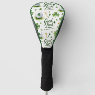 Golf St. Patrick's Day with Golf ball for Golfer Head Cover
