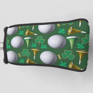Golf St. Patrick's Day with Golf ball for Golfer Head Cover