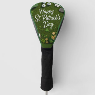 Golf St. Patrick's Day with Golf ball for Golfer Head Cover