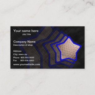 Golf Star Template Business Card