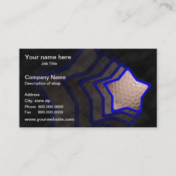 Golf Star Template Business Card by template_frames at Zazzle