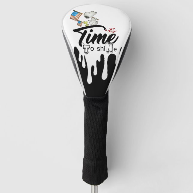 Golf stick fountain, with U.S.A. flag Golf Head Cover (Front)