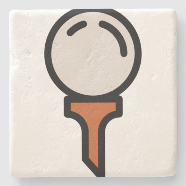 golf stone coaster (Front)