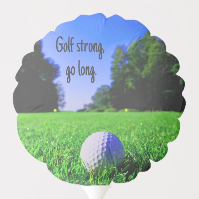 Golf strong go long grass golf ball balloon (Back)