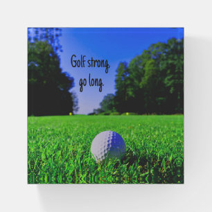 Golf strong go long grass golf ball paperweight