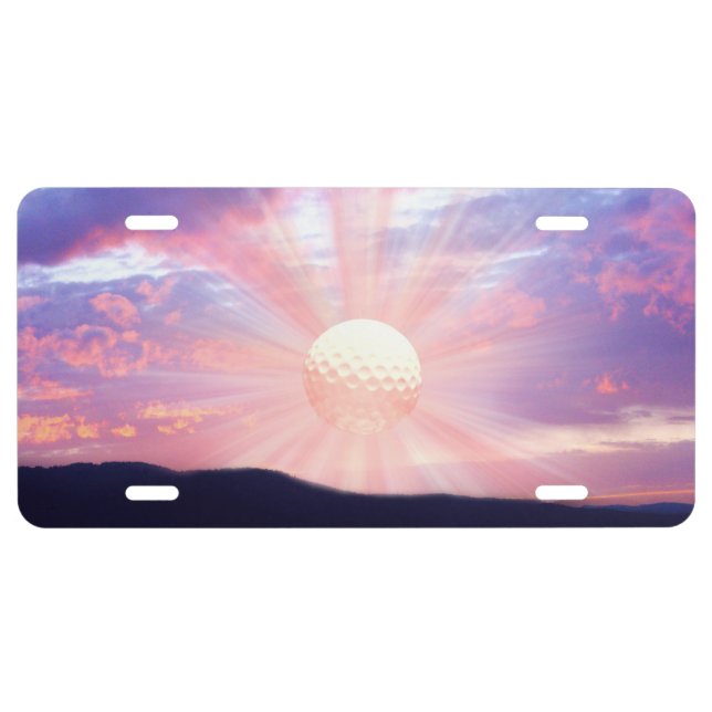 Golf sunrise license plate (Front)
