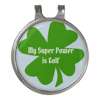 Golf Super Power Golf Hat Clip by GKDStore at Zazzle