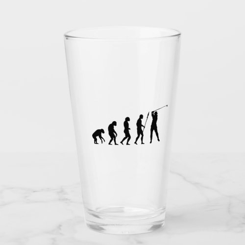 golf swing evolution glass