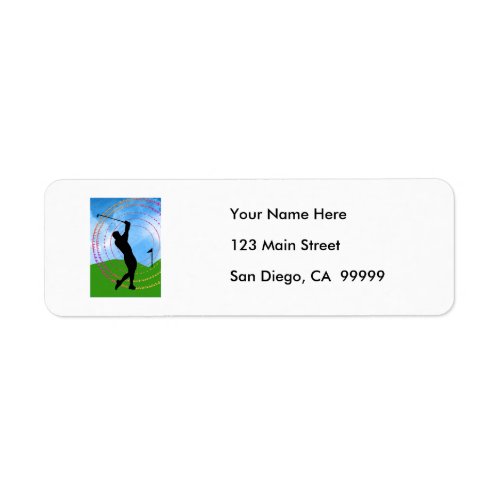 Golf Swing Label