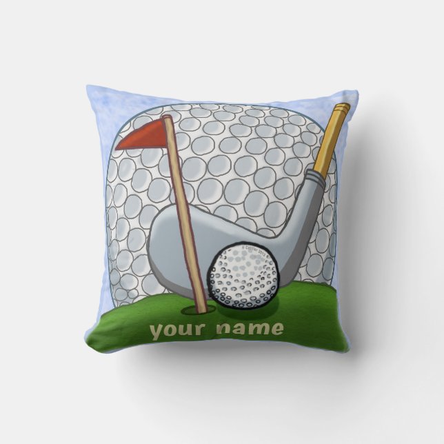 Golf Swing  Throw Pillow (Front)