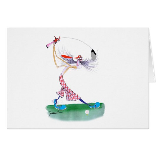 golf swing, tony fernandes cards (Front Horizontal)
