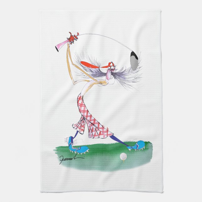 Golf Swing, tony fernandes Towel (Vertical)