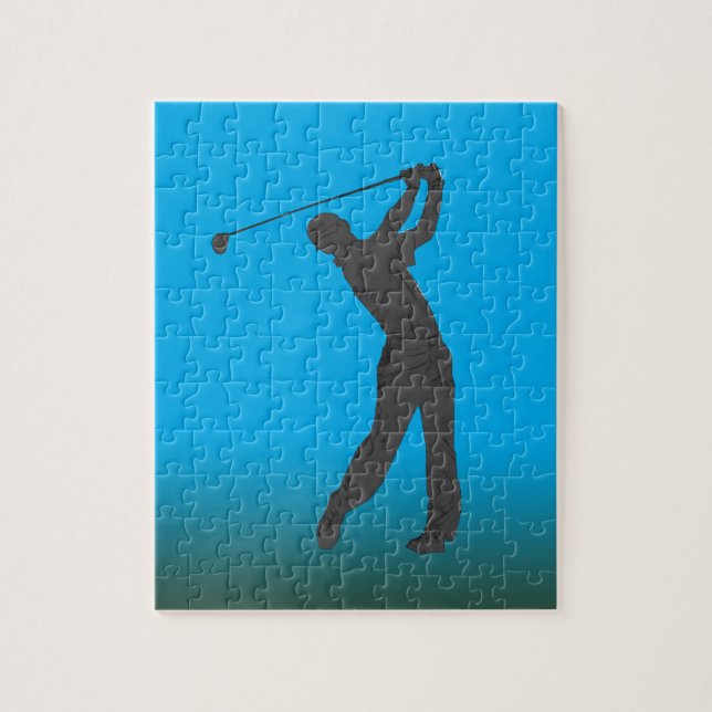 Golf Swinger Customizable Jigsaw Puzzle (Vertical)