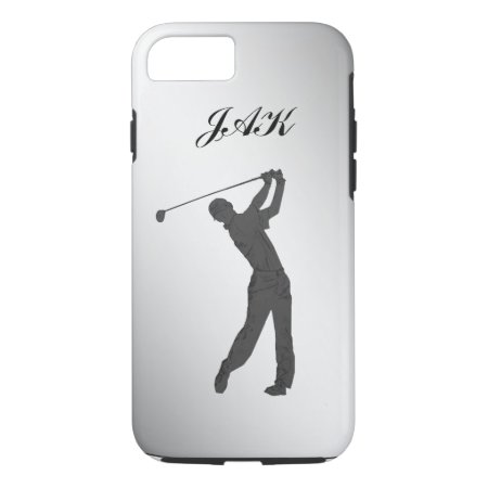 Golf Swinger Customizable Monogram Iphone 8/7 Case