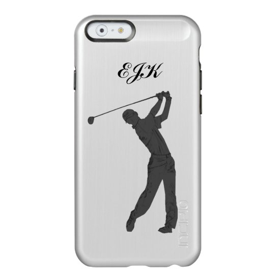 Golf Swinger Customizable Monogram Incipio Feather Shine iPhone 6 Case