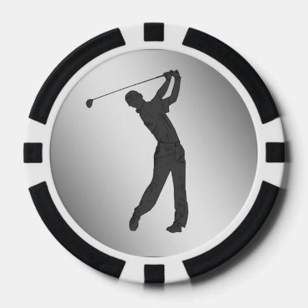 Golf Swinger Customizable Poker Chips