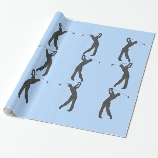 Golf Swinger Customizable Wrapping Paper