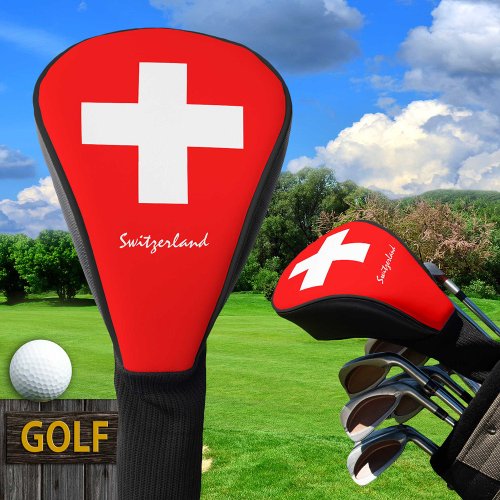 Golf Switzerland  Swiss Flag  Golf Clubs Covers