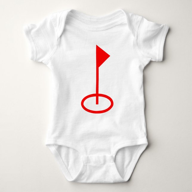 Golf Symbol Baby Bodysuit (Front)