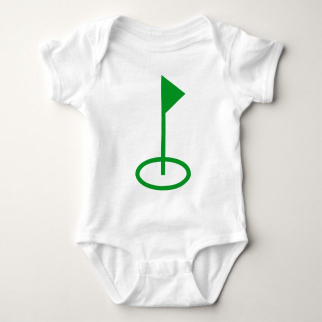 Golf Symbol Baby Bodysuit (Front)
