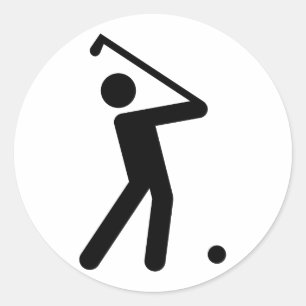 Golf Symbol Sticker