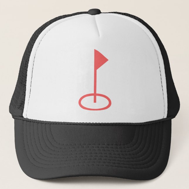 Golf Symbol Trucker Hat (Front)