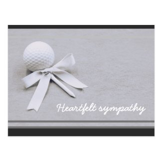 Golf Sympathy Card for a Golfer with golf ball