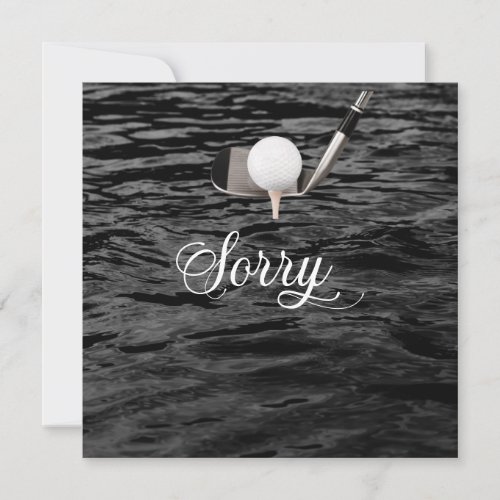 Golf sympathy sorry for your loss condolences  car card