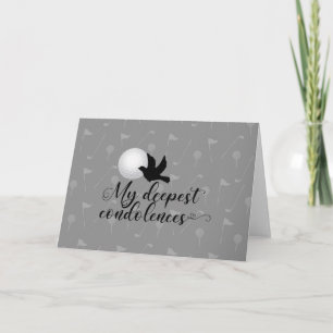 Golf sympathy sorry for your loss condolences card