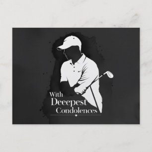 Golf sympathy sorry for your loss condolences post postcard