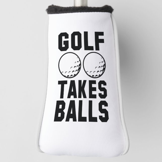 Golf Takes Balls Head Cover (Rotate 90)