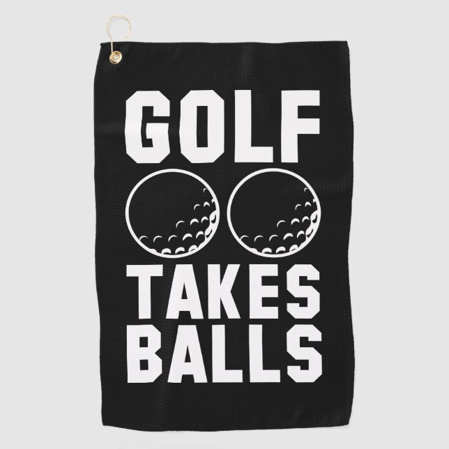 Golf Takes Balls Towel (Front)