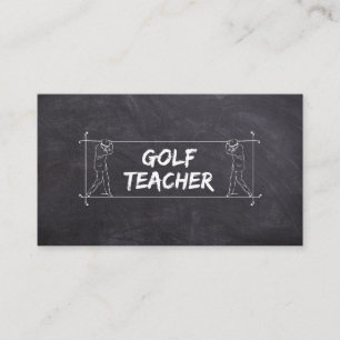 Golf Teacher Coach Lessons Instructor Instruction Business Card
