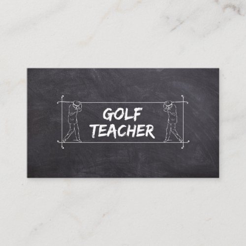 Golf Teacher Coach Lessons Instructor Instruction  Business Card