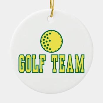 Golf Team Logo Design Ceramic Ornament by sports_shop at Zazzle