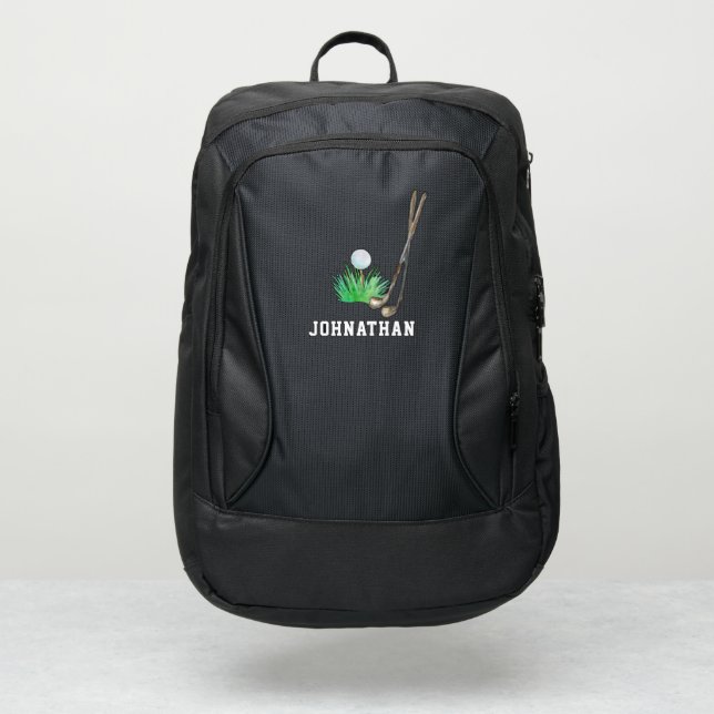 Golf Team | Player Name Monogram Port Authority® Backpack (Front)