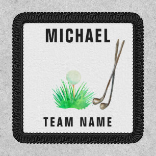 Golf Team   Player Name Patch