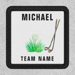 Golf Team   Player Name Patch