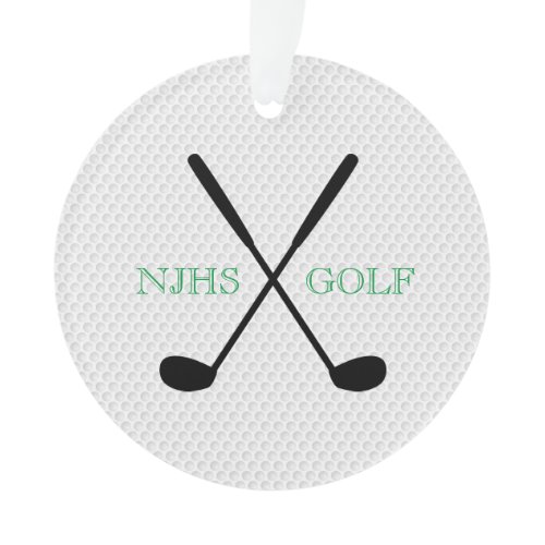 Golf Team Tournament Souvenir Personalized Ornament