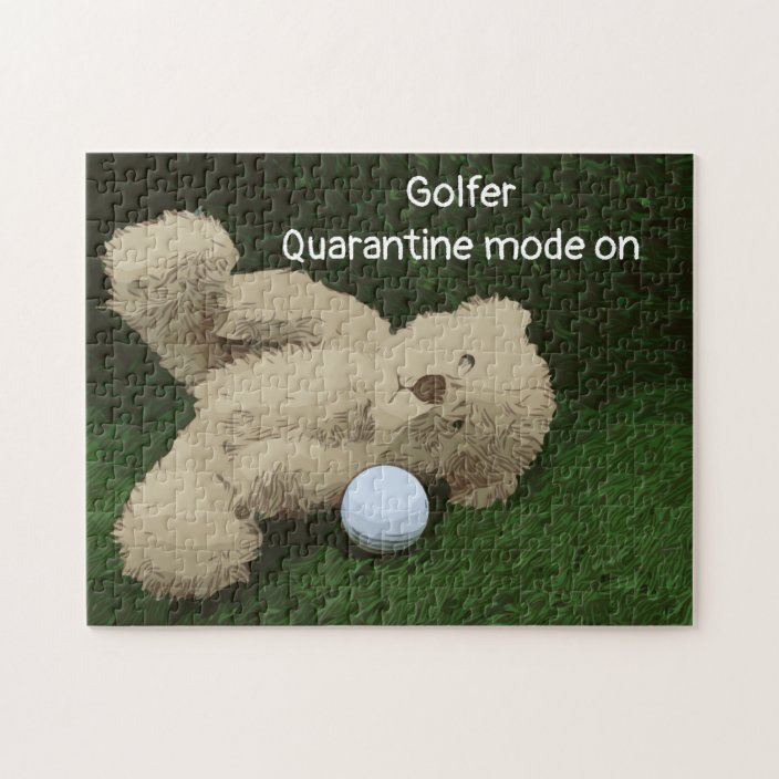 golf teddy bear