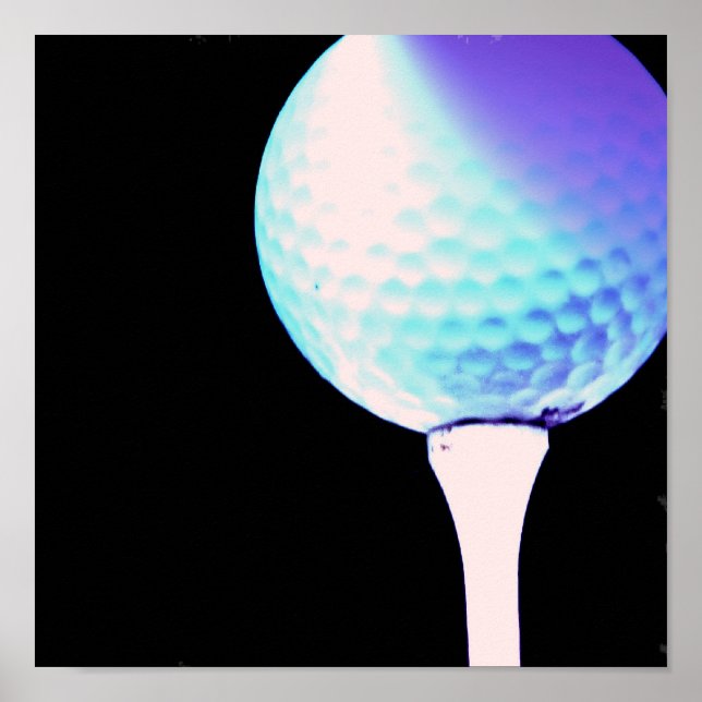 Golf Tee Poster Print (Front)