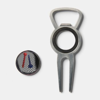 Golf Tee Psychobabble Splash Divot Tool by Iverson_Designs at Zazzle