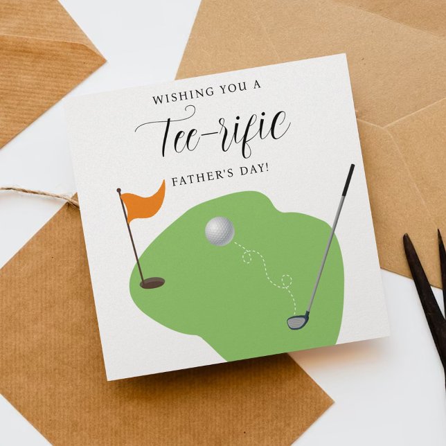 Golf Tee-rific Father's Day Card (Creator Uploaded)