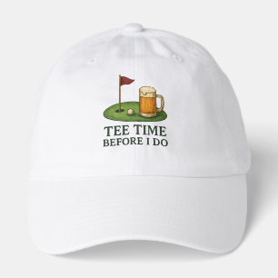 Golf Tee Time Before I Do Golf Bachelor Party Hat