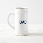 Golf Tee Time Golfing Dad Name Beer Stein