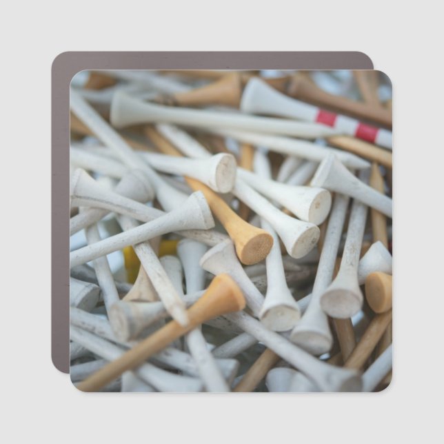Golf Tees Car Magnet (Front)