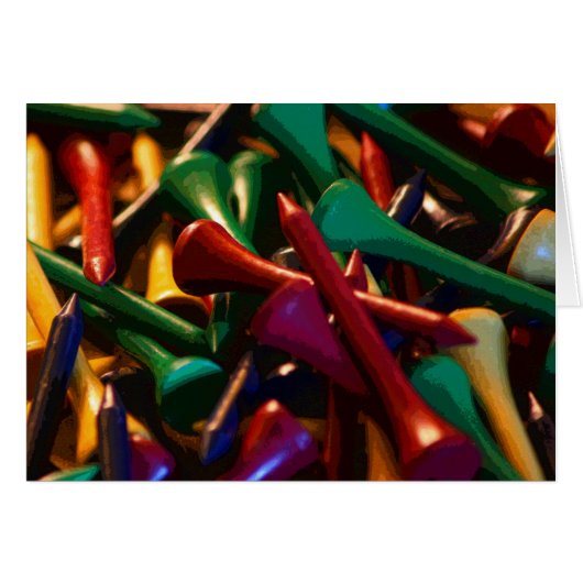 Golf Tees Cards (Front Horizontal)