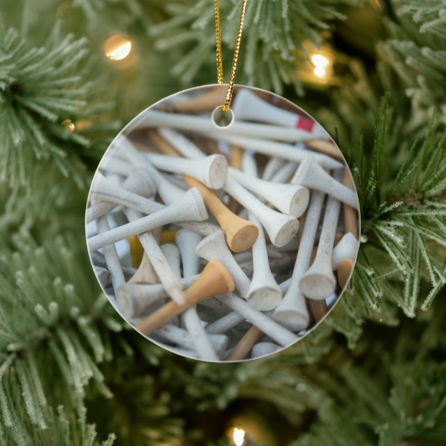 Golf Tees Ceramic Ornament (Tree)