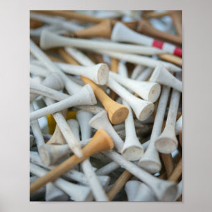 Golf Tees Poster