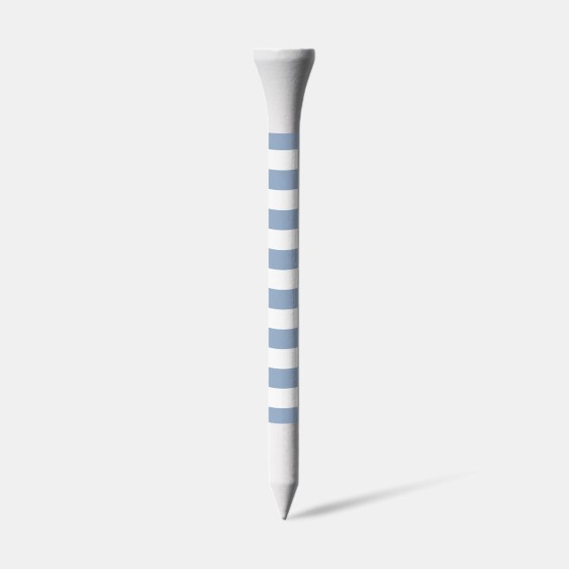 Golf Tees Stripe Blue & White (Side)